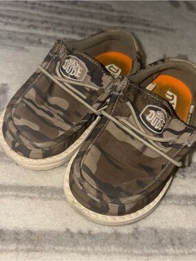 Hey Dude Kids Toddler 8 Camouflage Slip-On Shoes - Brown Camo